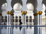 die große Moschee in Abu Dhabi