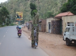 Straßenszene auf dem Weg nach Kigali